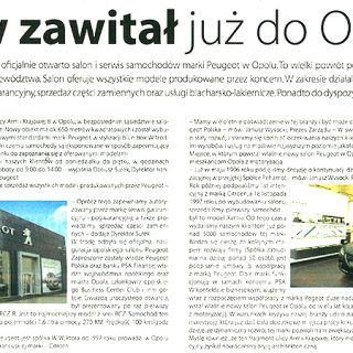 W Opolu otwarto salon Peugeot.