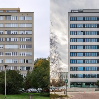 The metamorphosis of an office building in Warsaw